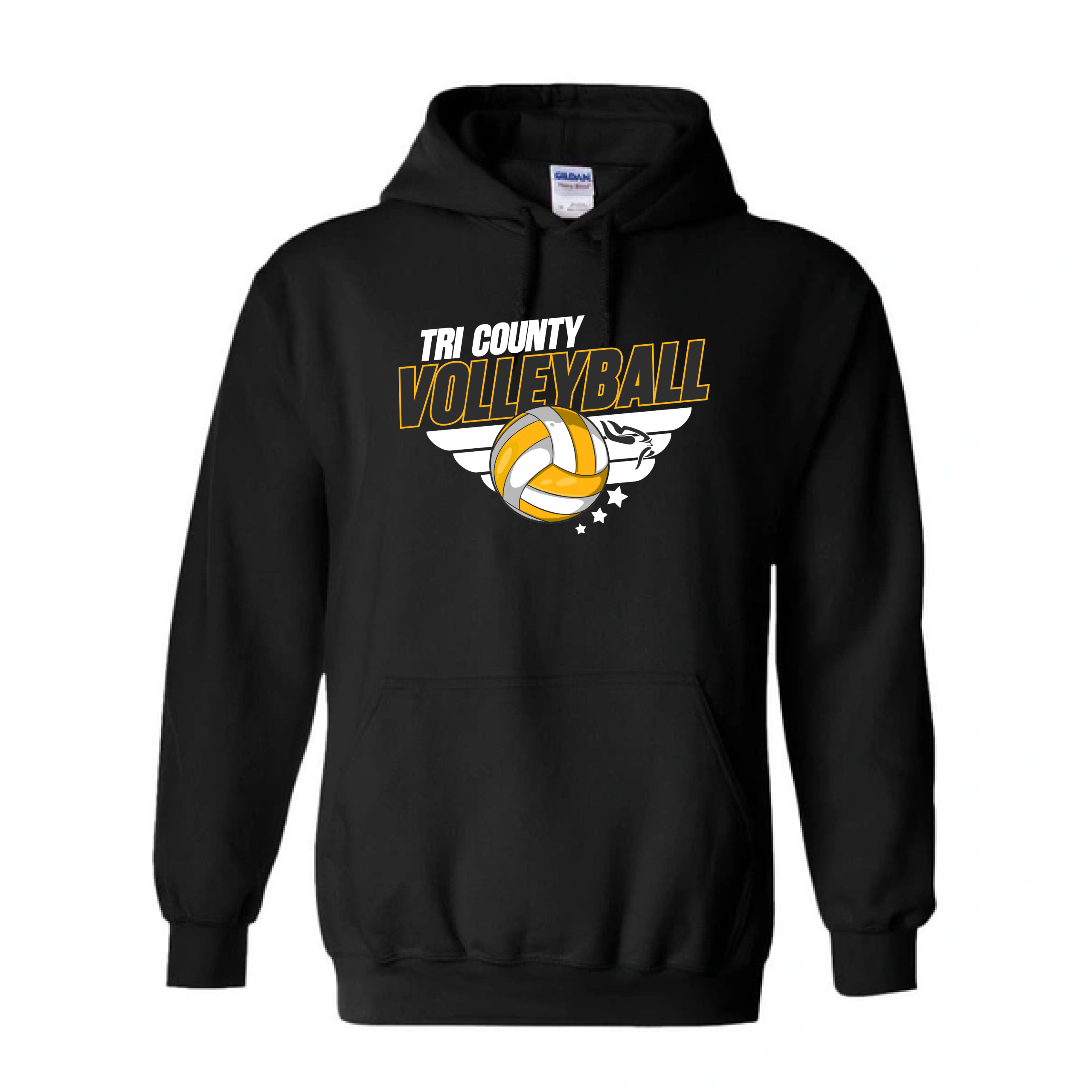 Volleyball Pullover Hoodie - Design 2 - Image 4