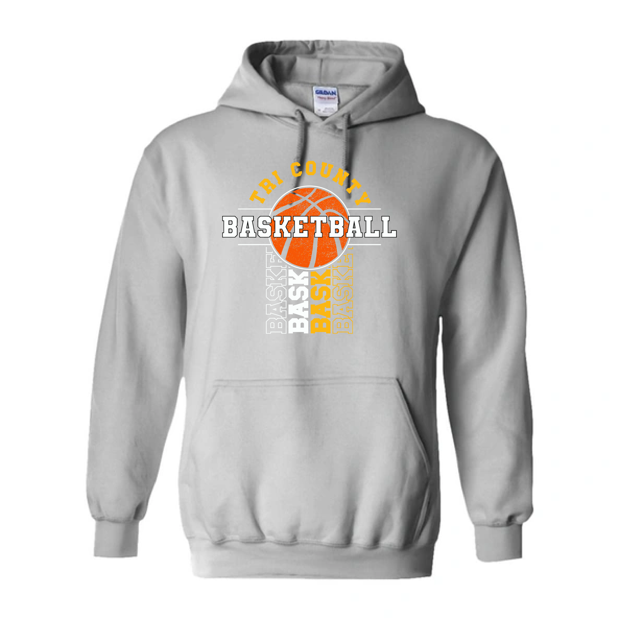 Boys Basketball Pullover Hoodie - Design 2 - Image 2