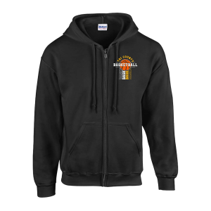 Boys Basketball Zip Up Hoodie - Design 2