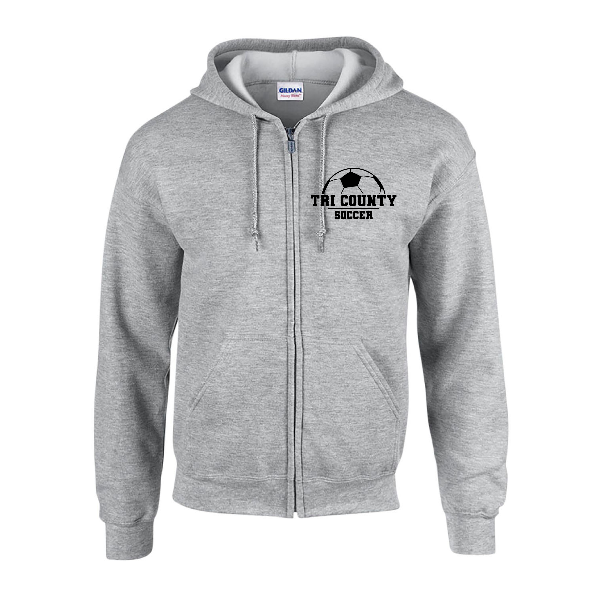 Soccer Zip Up Hoodie - Image 2