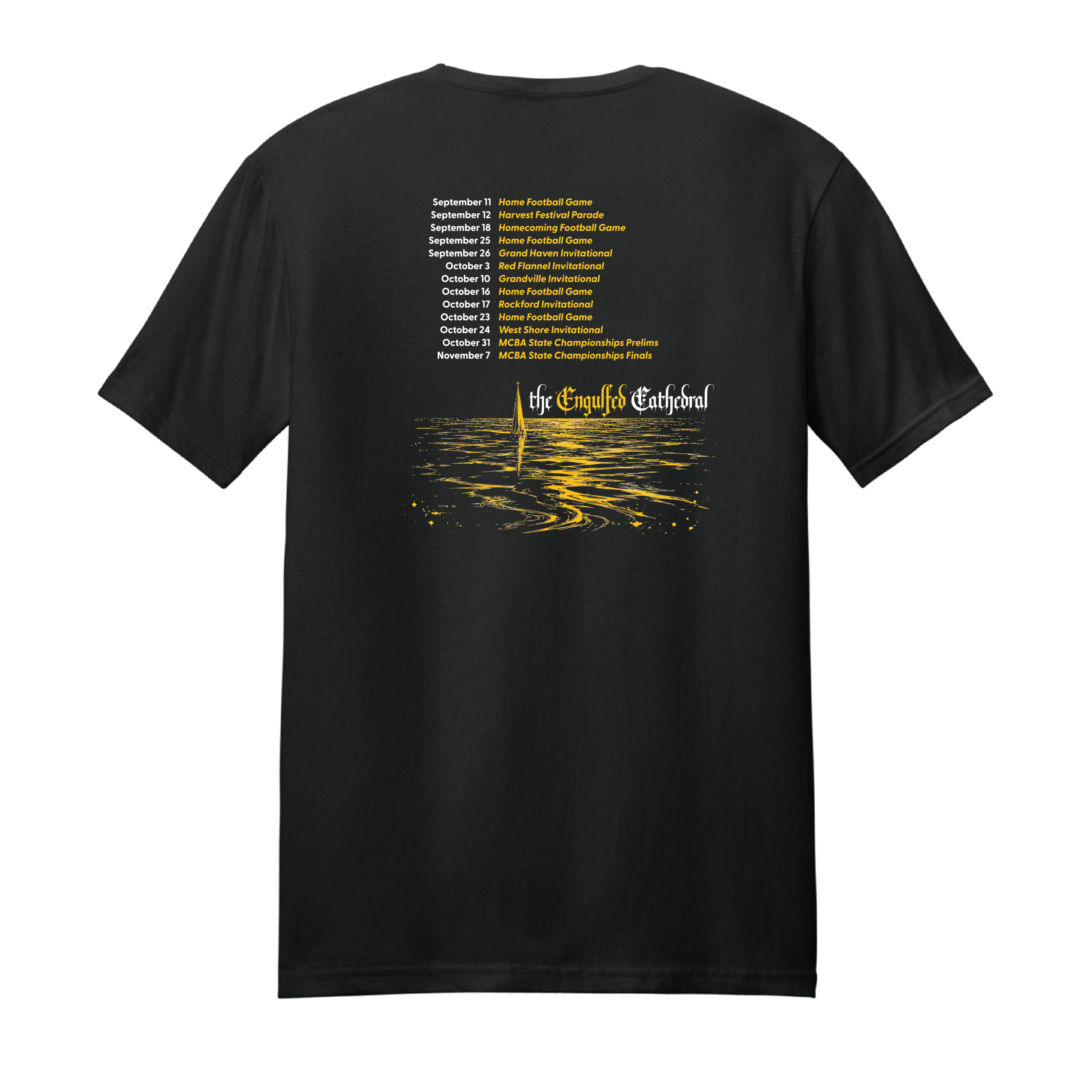 Marching Band Engulfed Cathedral T-Shirt - Image 2
