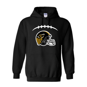 Football Helmet and Laces Pullover Hoodie