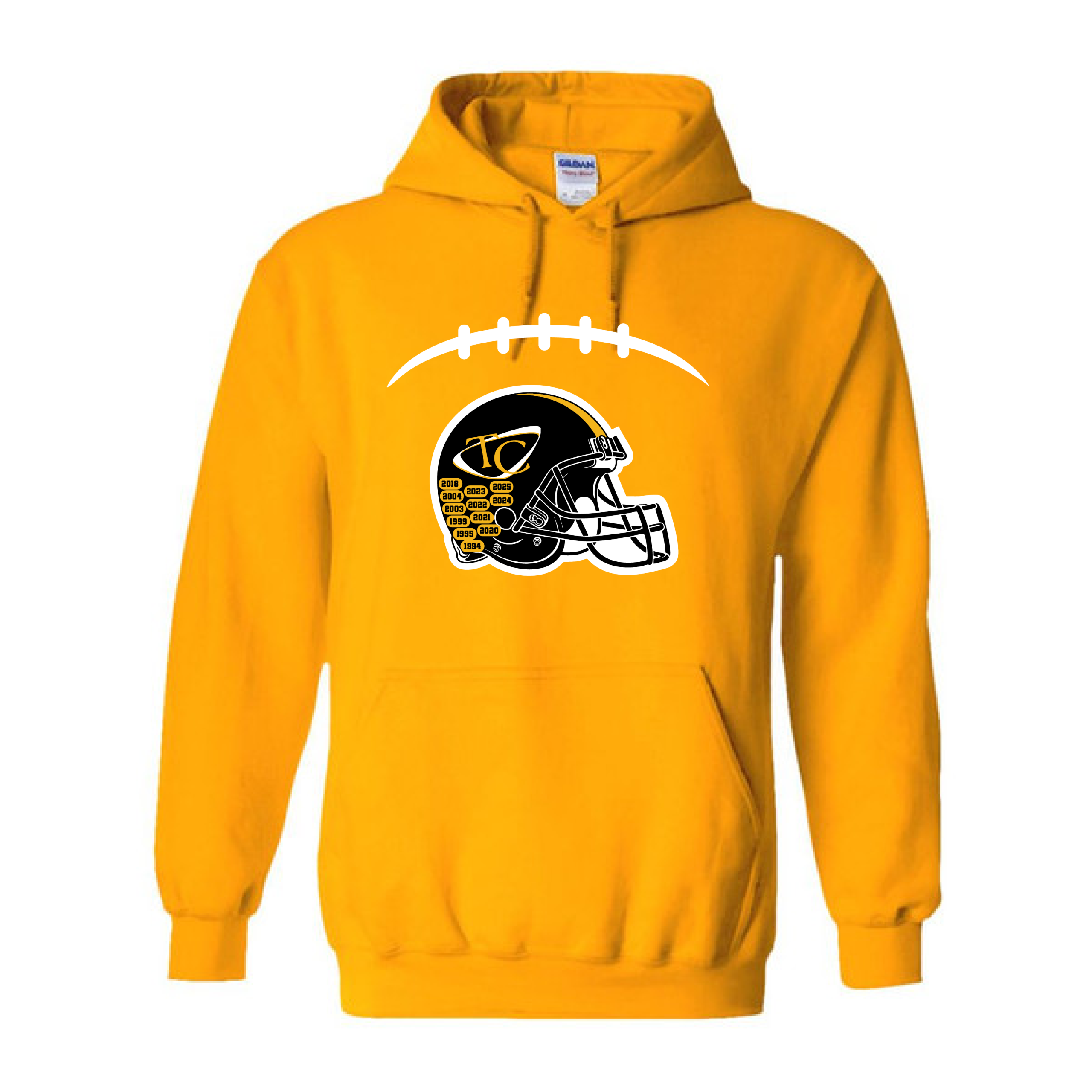 Football Helmet and Laces Pullover Hoodie - Image 3