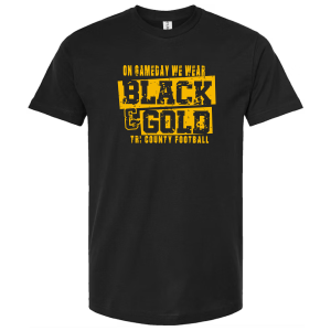 Football Black & Gold T-Shirt