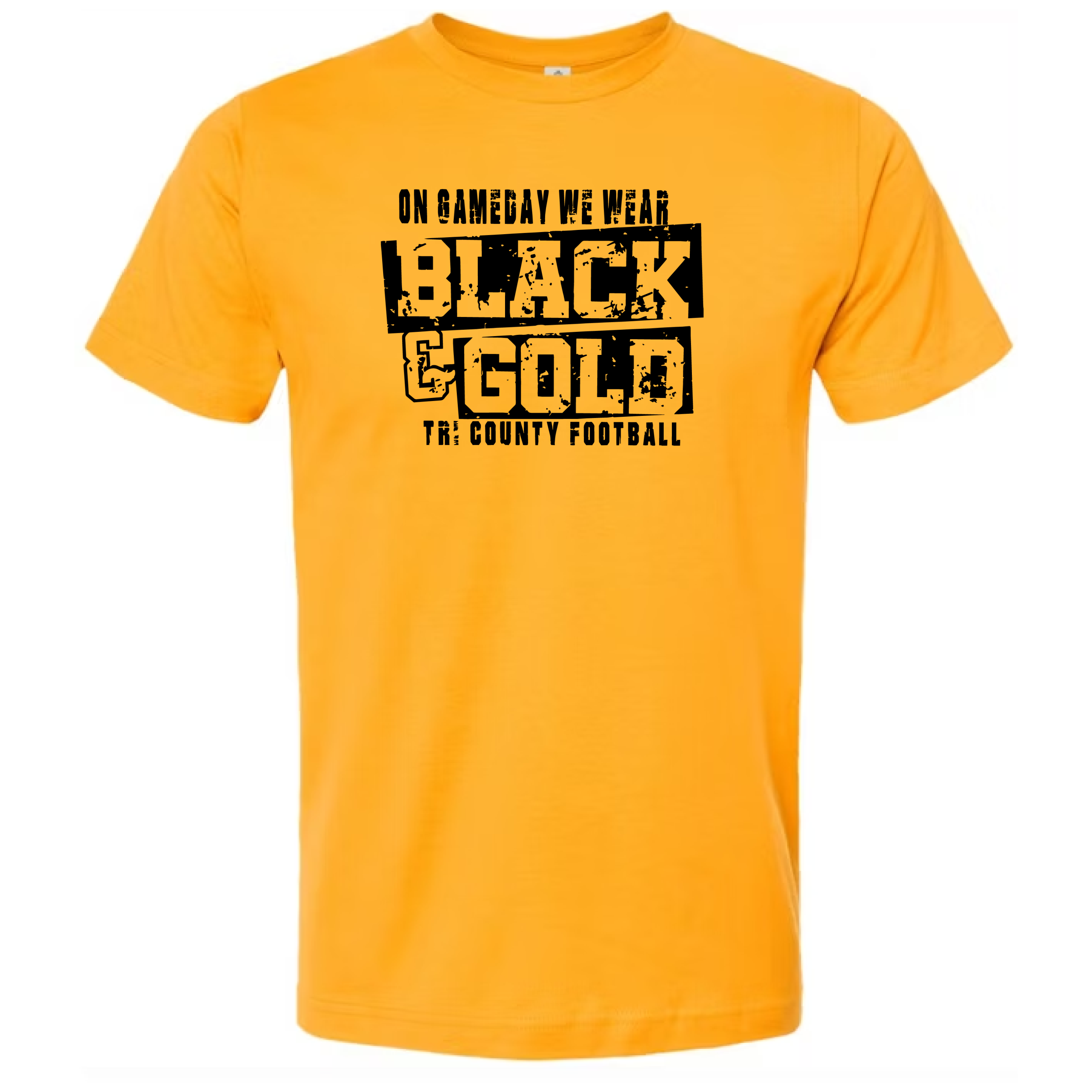 Football Black & Gold T-Shirt - Image 2