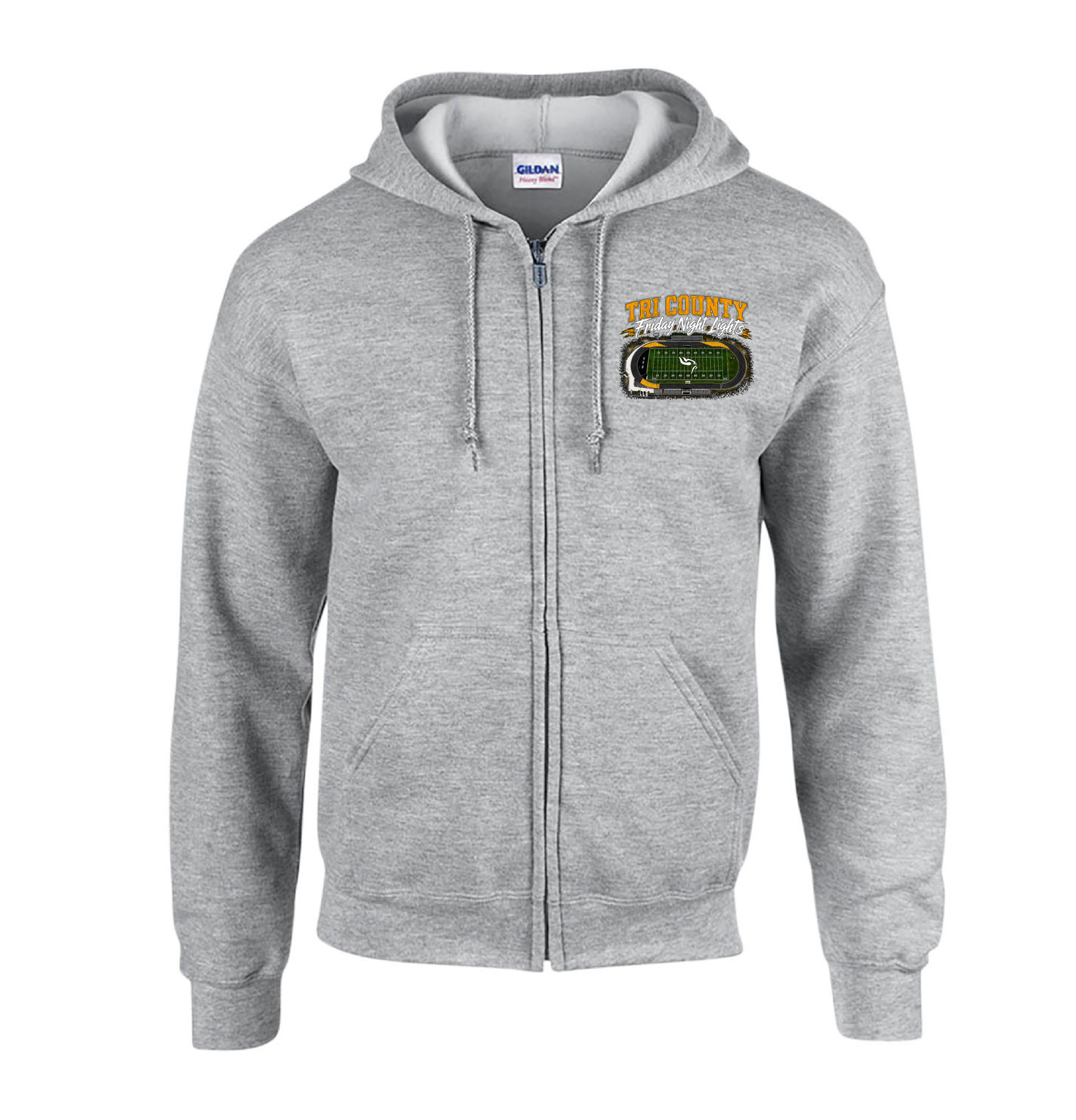 Football Friday Night Lights Zip Up Hoodie - Image 2
